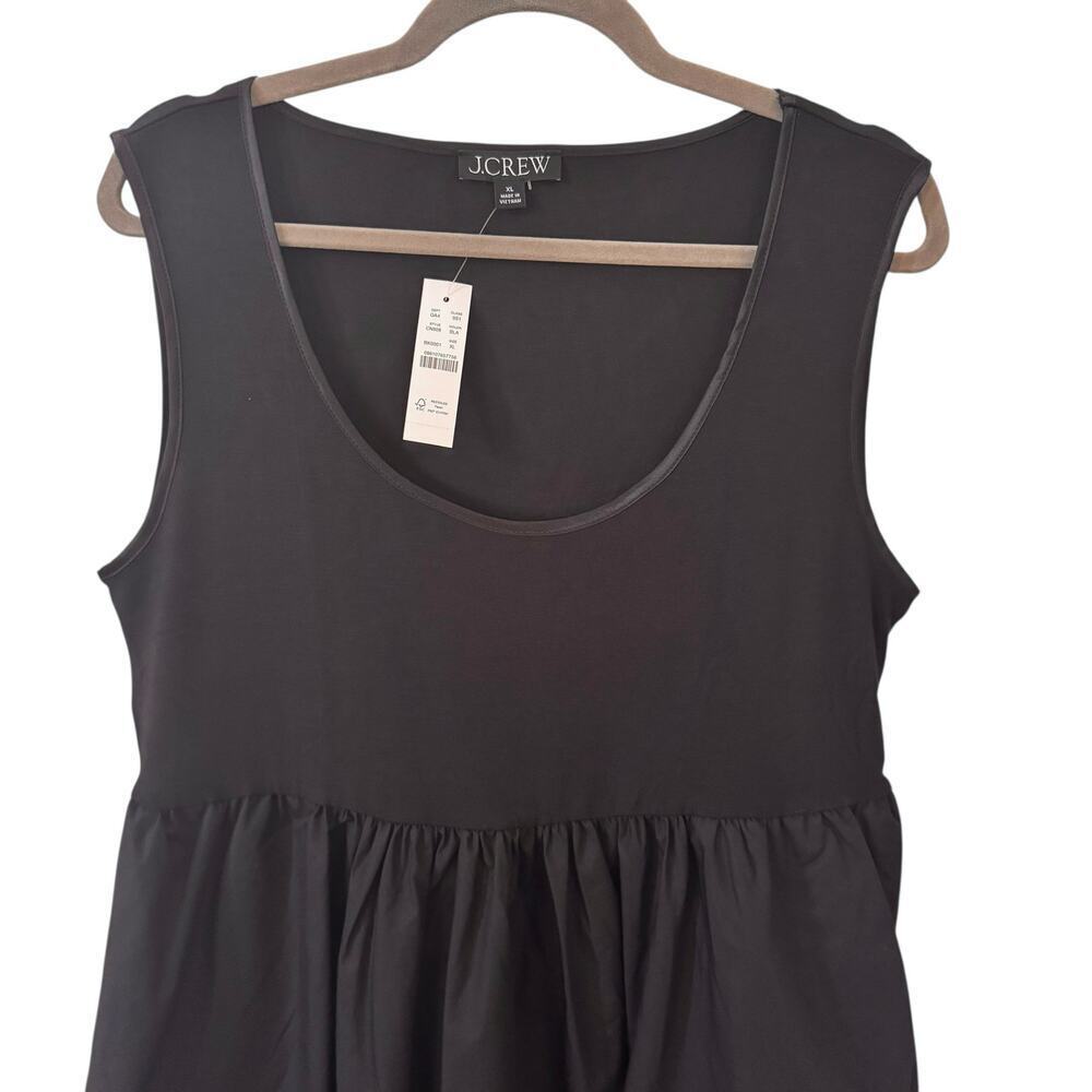NWT J. Crew Scoopneck Mixy Maxi Dress Black CN606 Size XL - Picture 6 of 12